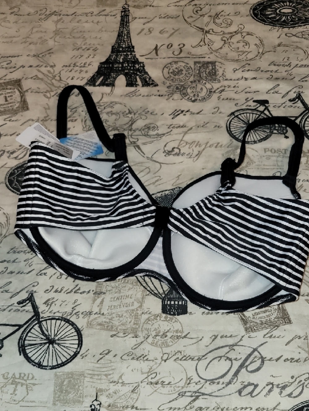 Freya Black & White Striped Underwire Bikini Set - Picture 7 of 7
